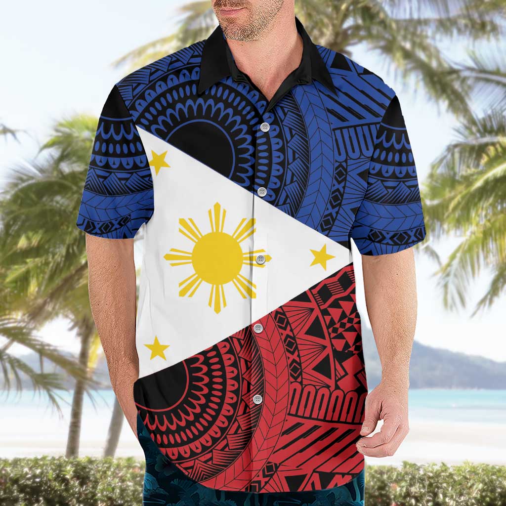 Philippines National Flag Day Hawaiian Shirt Filipino Tribal Pattern
