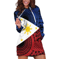 Philippines National Flag Day Hoodie Dress Filipino Tribal Pattern