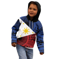 Philippines National Flag Day Kid Hoodie Filipino Tribal Pattern