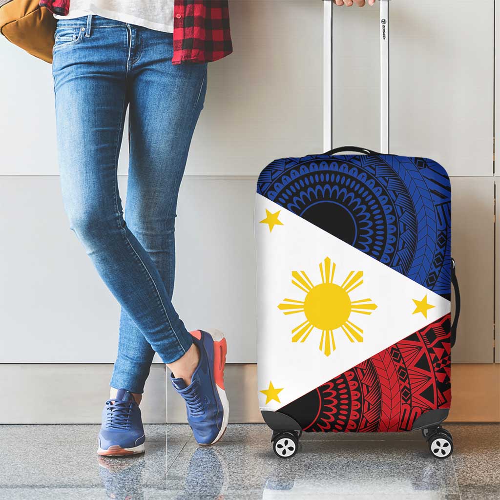 Philippines National Flag Day Luggage Cover Filipino Tribal Pattern