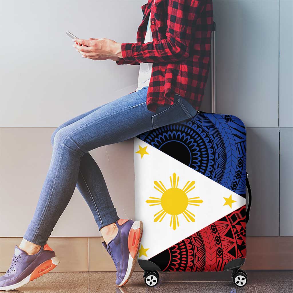 Philippines National Flag Day Luggage Cover Filipino Tribal Pattern