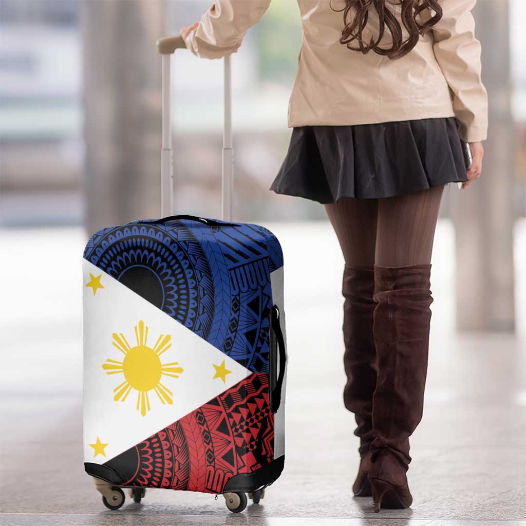Philippines National Flag Day Luggage Cover Filipino Tribal Pattern