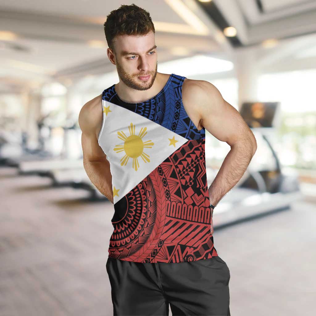 Philippines National Flag Day Men Tank Top Filipino Tribal Pattern
