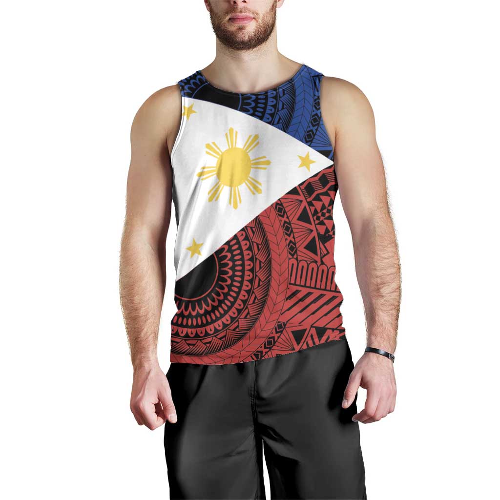 Philippines National Flag Day Men Tank Top Filipino Tribal Pattern
