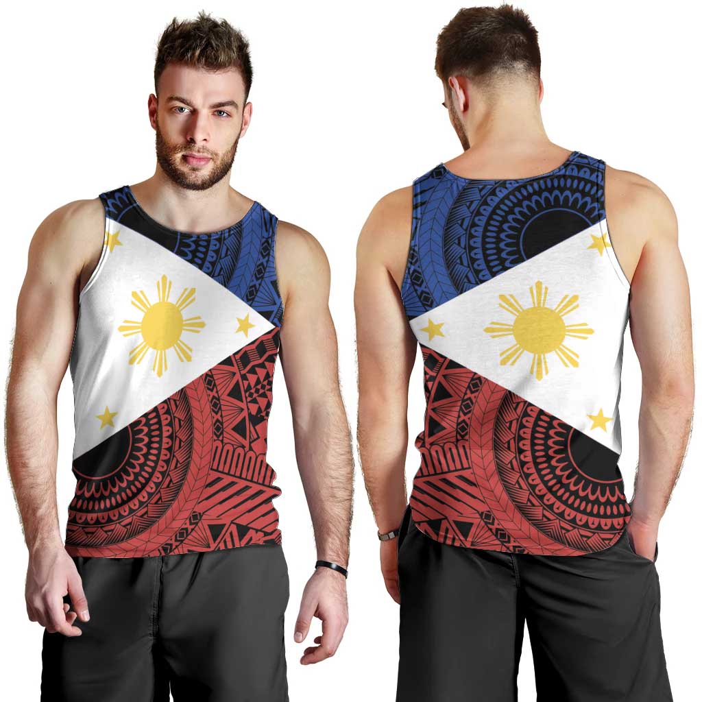 Philippines National Flag Day Men Tank Top Filipino Tribal Pattern