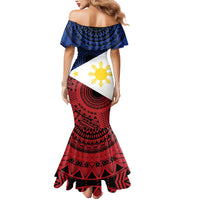Philippines National Flag Day Mermaid Dress Filipino Tribal Pattern