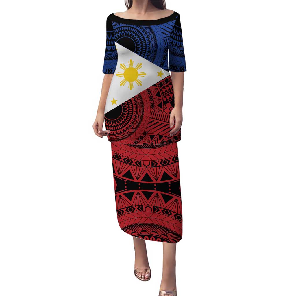 Philippines National Flag Day Puletasi Filipino Tribal Pattern