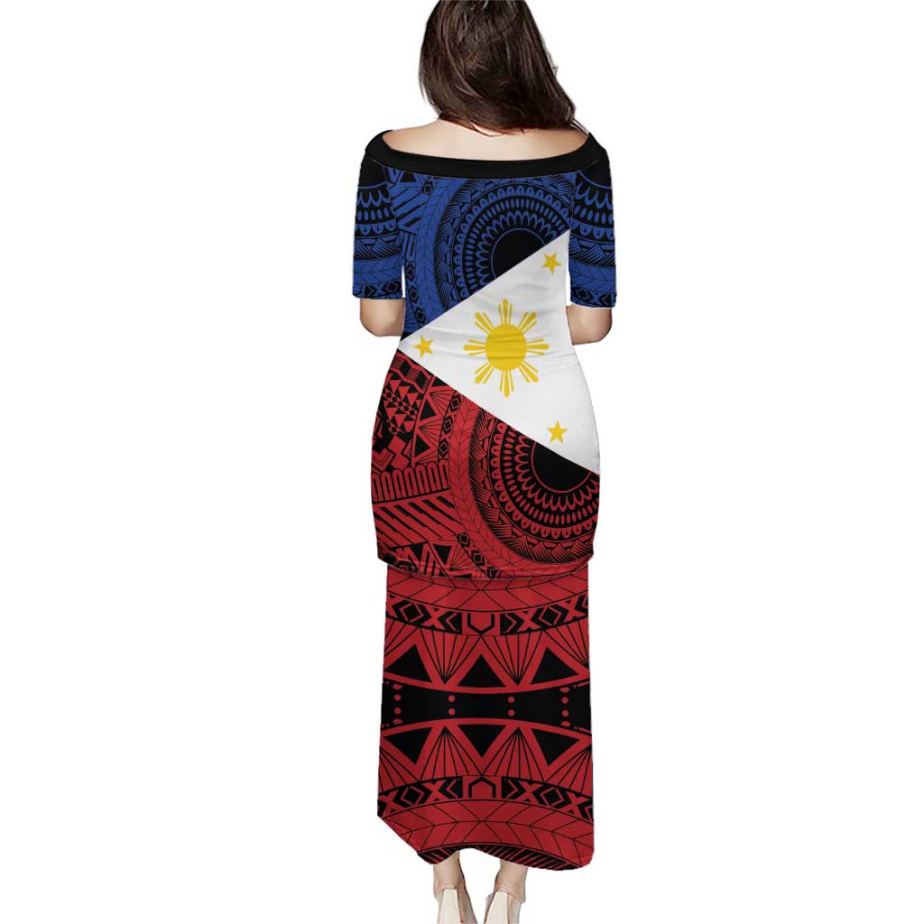 Philippines National Flag Day Puletasi Filipino Tribal Pattern