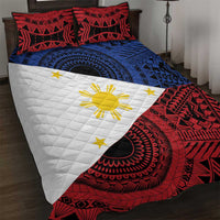 Philippines National Flag Day Quilt Bed Set Filipino Tribal Pattern