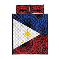 Philippines National Flag Day Quilt Bed Set Filipino Tribal Pattern