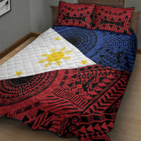 Philippines National Flag Day Quilt Bed Set Filipino Tribal Pattern