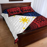 Philippines National Flag Day Quilt Bed Set Filipino Tribal Pattern