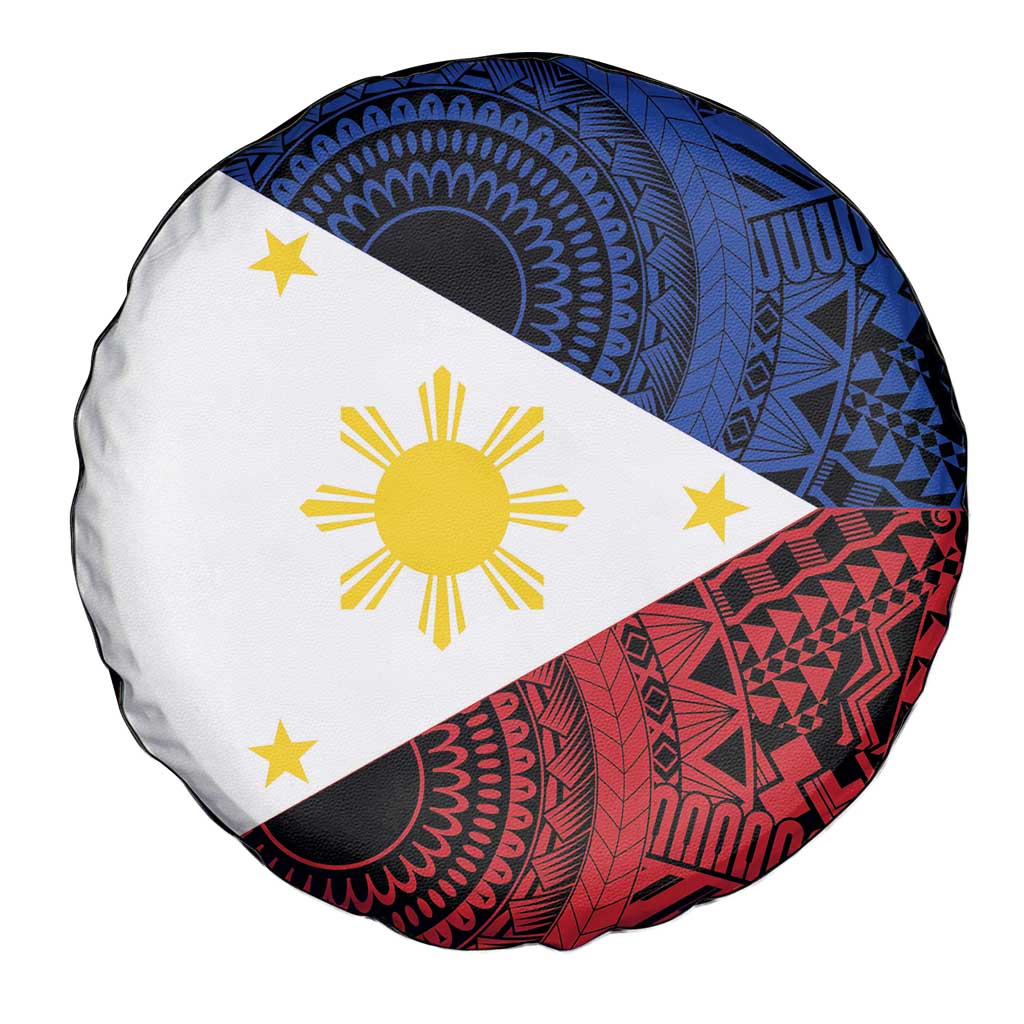 Philippines National Flag Day Spare Tire Cover Filipino Tribal Pattern