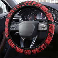 Philippines National Flag Day Steering Wheel Cover Filipino Tribal Pattern