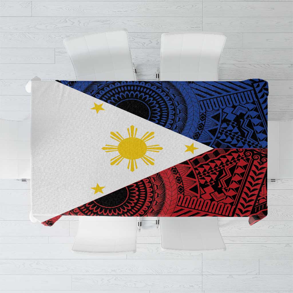 Philippines National Flag Day Tablecloth Filipino Tribal Pattern