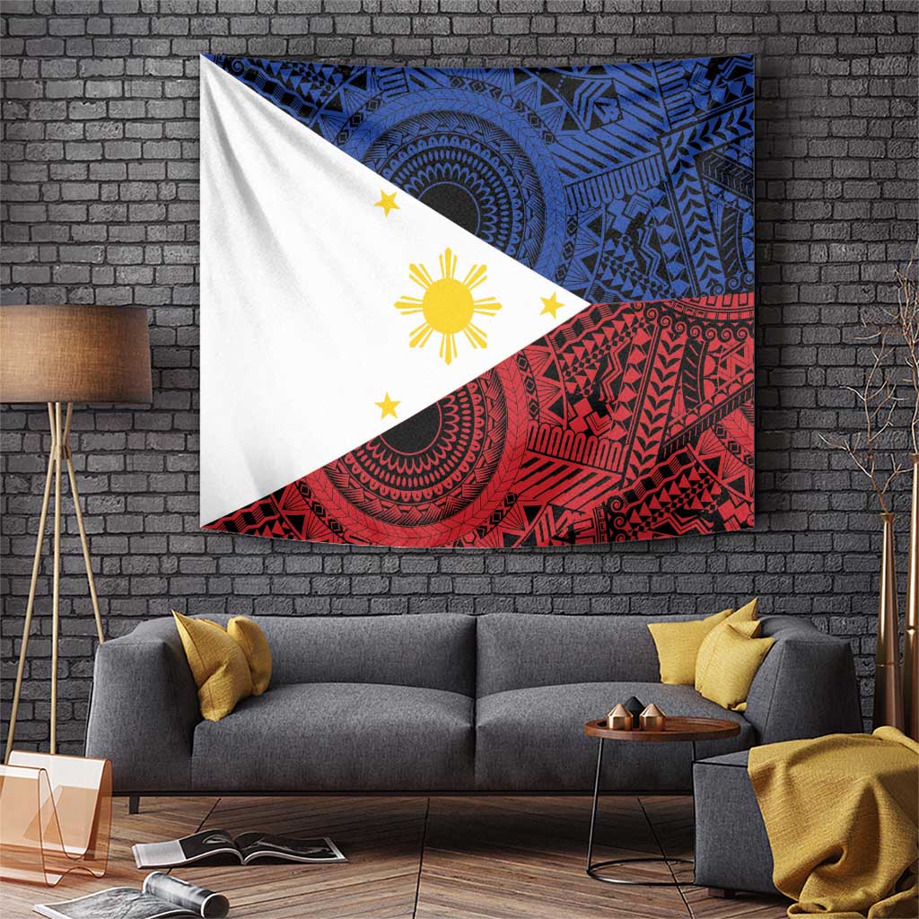 Philippines National Flag Day Tapestry Filipino Tribal Pattern