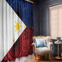 Philippines National Flag Day Window Curtain Filipino Tribal Pattern