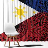 Philippines National Flag Day Window Curtain Filipino Tribal Pattern