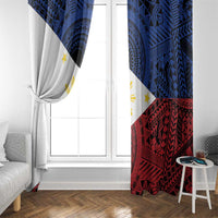 Philippines National Flag Day Window Curtain Filipino Tribal Pattern