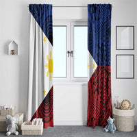 Philippines National Flag Day Window Curtain Filipino Tribal Pattern