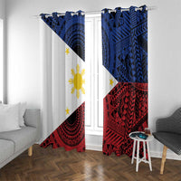 Philippines National Flag Day Window Curtain Filipino Tribal Pattern