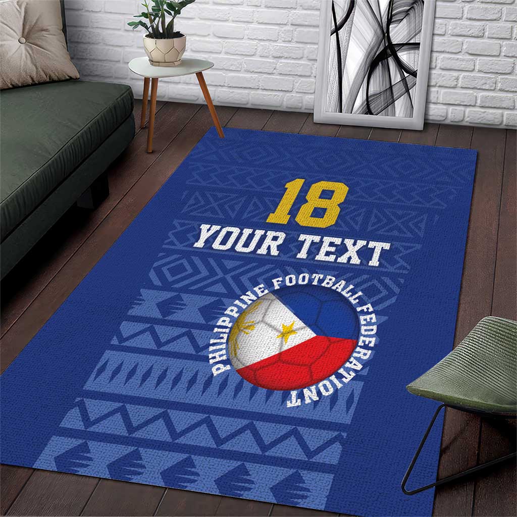 Custom Philippines Football Area Rug Pambansang koponan ng futbol ng Pilipinas