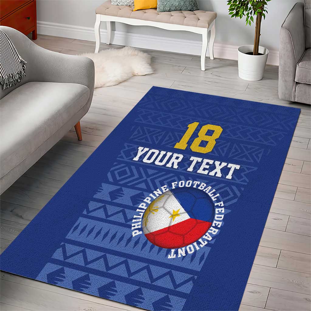 Custom Philippines Football Area Rug Pambansang koponan ng futbol ng Pilipinas