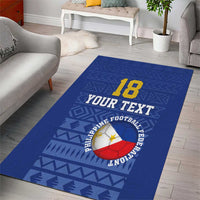 Custom Philippines Football Area Rug Pambansang koponan ng futbol ng Pilipinas