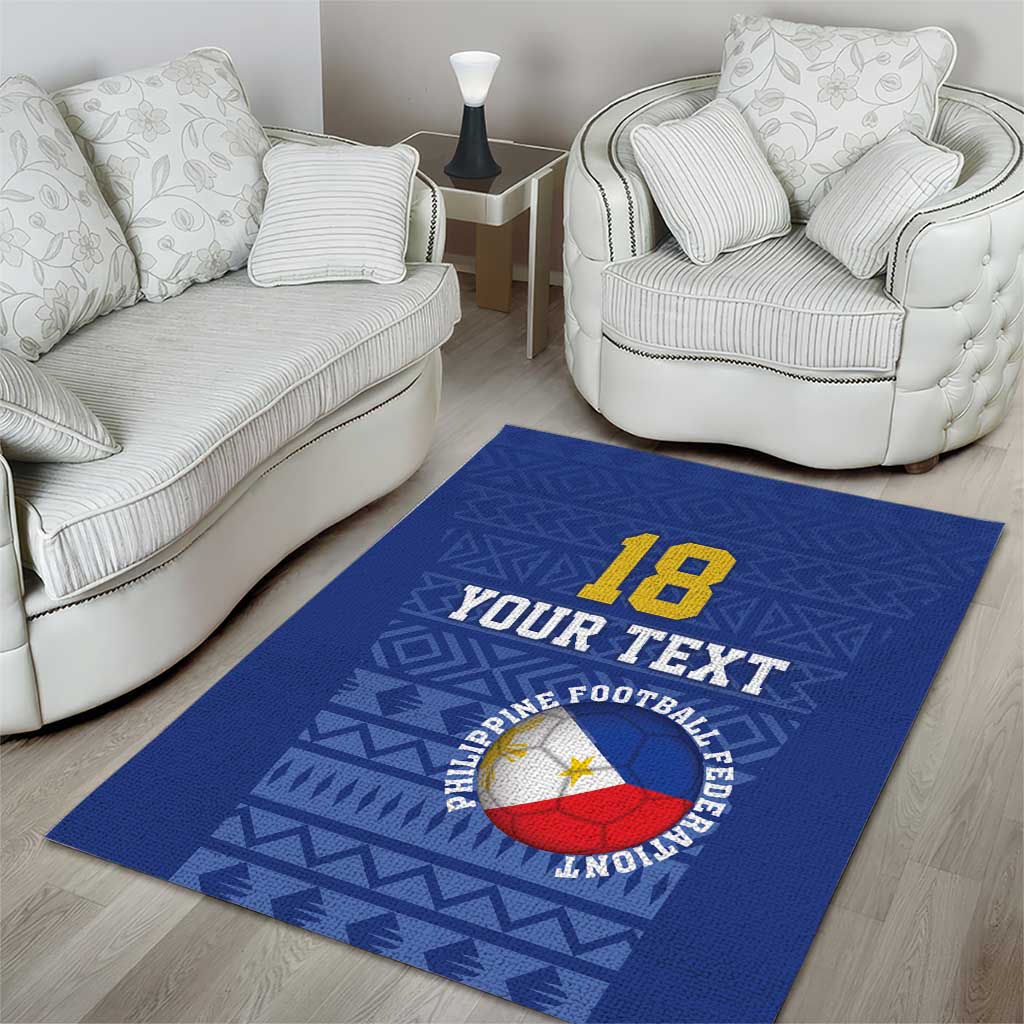 Custom Philippines Football Area Rug Pambansang koponan ng futbol ng Pilipinas