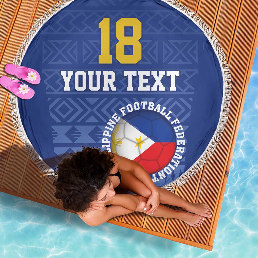 Custom Philippines Football Beach Blanket Pambansang koponan ng futbol ng Pilipinas