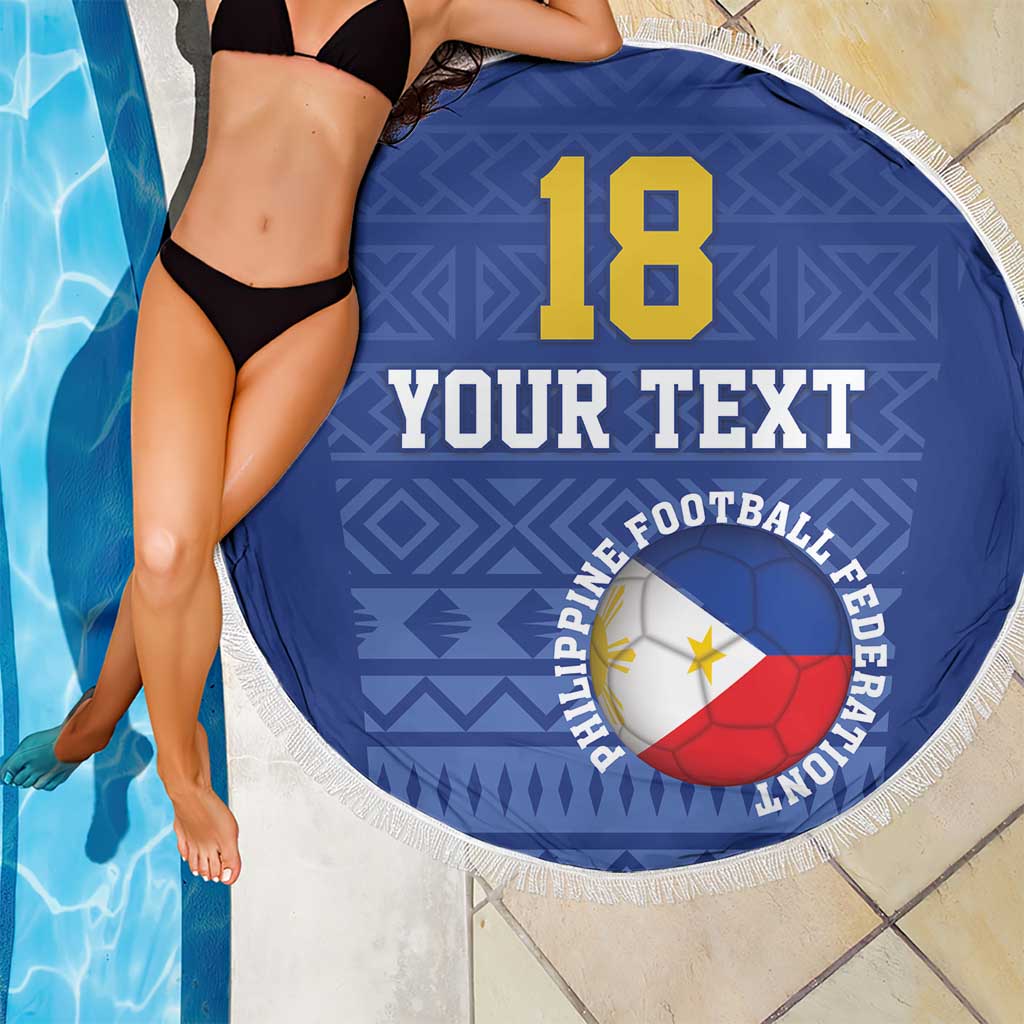 Custom Philippines Football Beach Blanket Pambansang koponan ng futbol ng Pilipinas