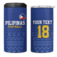 Custom Philippines Football 4 in 1 Can Cooler Tumbler Pambansang koponan ng futbol ng Pilipinas