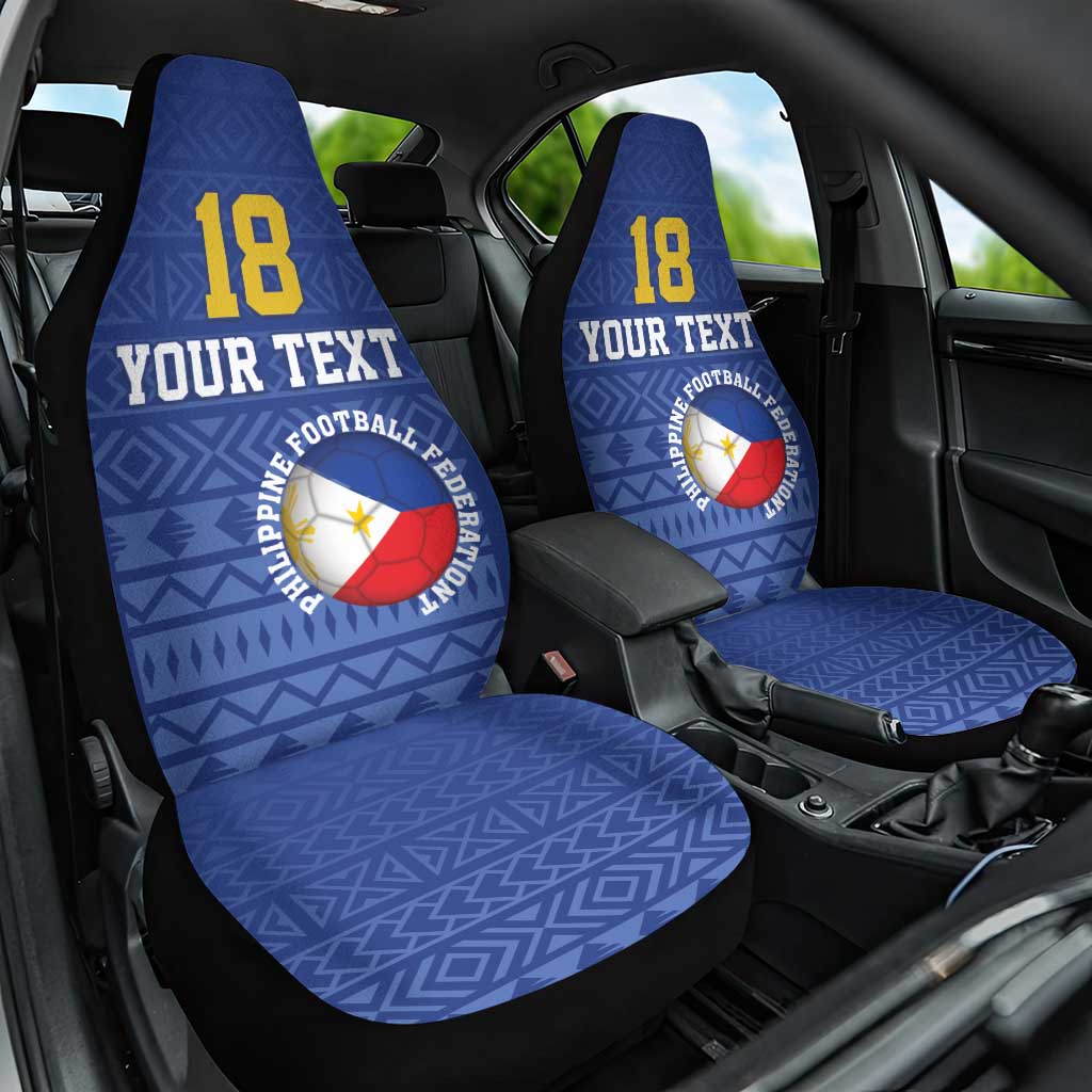 Custom Philippines Football Car Seat Cover Pambansang koponan ng futbol ng Pilipinas