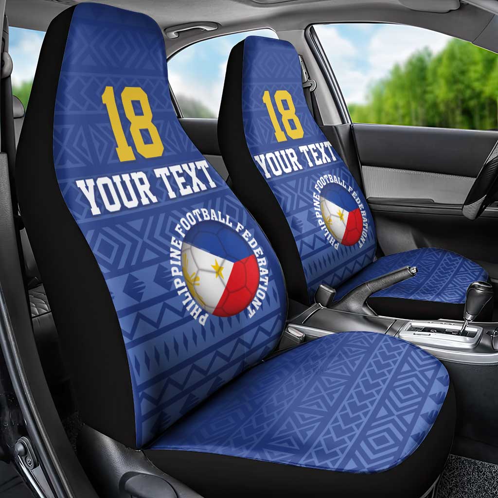 Custom Philippines Football Car Seat Cover Pambansang koponan ng futbol ng Pilipinas