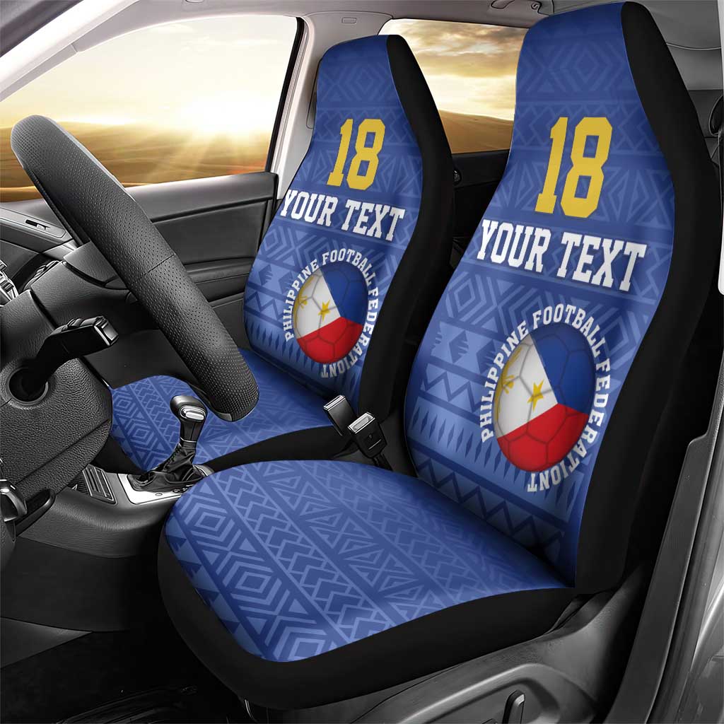 Custom Philippines Football Car Seat Cover Pambansang koponan ng futbol ng Pilipinas