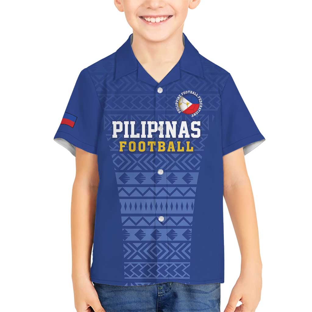 Custom Philippines Football Family Matching Off Shoulder Short Dress and Hawaiian Shirt Pambansang koponan ng futbol ng Pilipinas