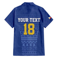 Custom Philippines Football Family Matching Puletasi and Hawaiian Shirt Pambansang koponan ng futbol ng Pilipinas