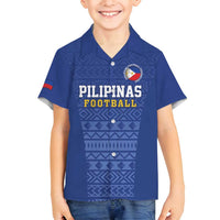 Custom Philippines Football Family Matching Puletasi and Hawaiian Shirt Pambansang koponan ng futbol ng Pilipinas