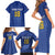 Custom Philippines Football Family Matching Short Sleeve Bodycon Dress and Hawaiian Shirt Pambansang koponan ng futbol ng Pilipinas