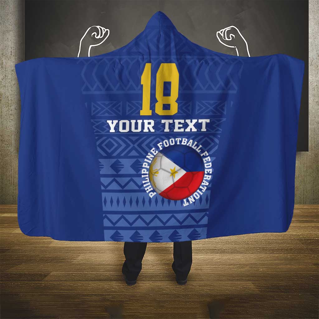Custom Philippines Football Hooded Blanket Pambansang koponan ng futbol ng Pilipinas