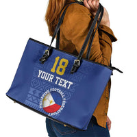 Custom Philippines Football Leather Tote Bag Pambansang koponan ng futbol ng Pilipinas