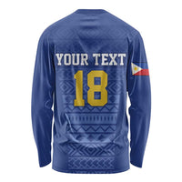 Custom Philippines Football Long Sleeve Shirt Pambansang koponan ng futbol ng Pilipinas