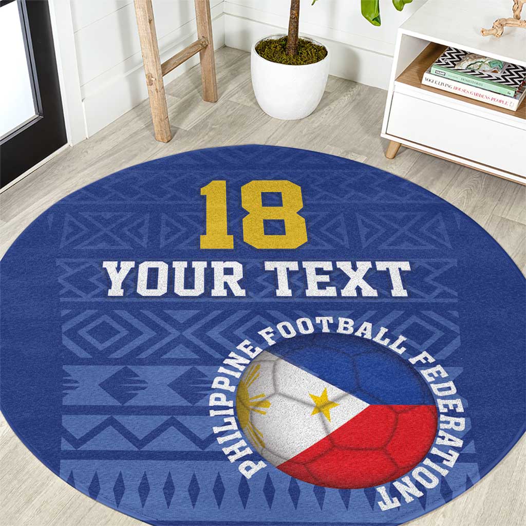 Custom Philippines Football Round Carpet Pambansang koponan ng futbol ng Pilipinas