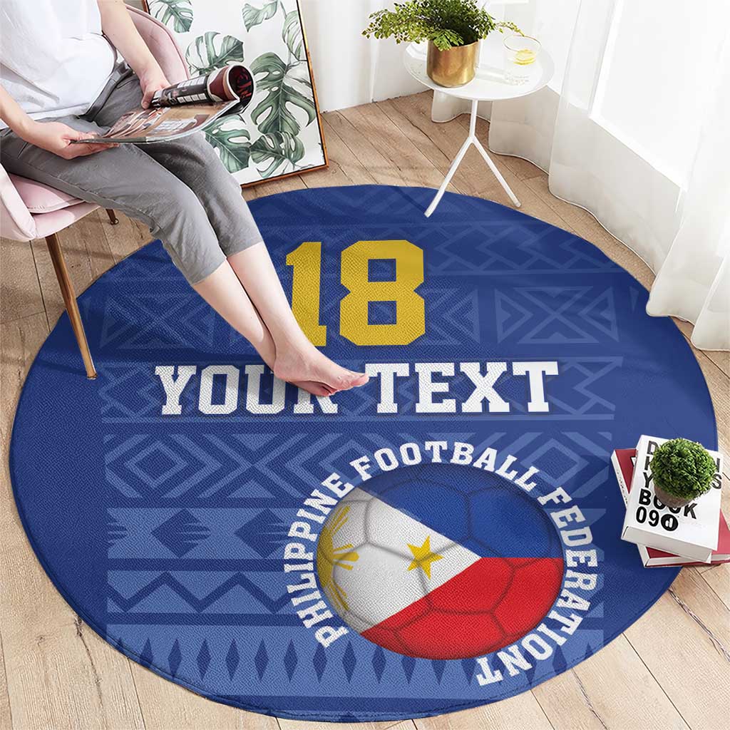 Custom Philippines Football Round Carpet Pambansang koponan ng futbol ng Pilipinas