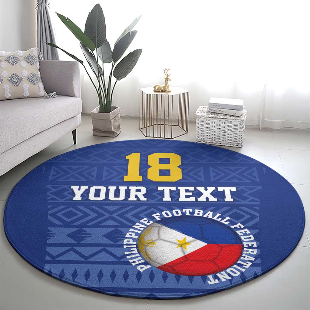 Custom Philippines Football Round Carpet Pambansang koponan ng futbol ng Pilipinas