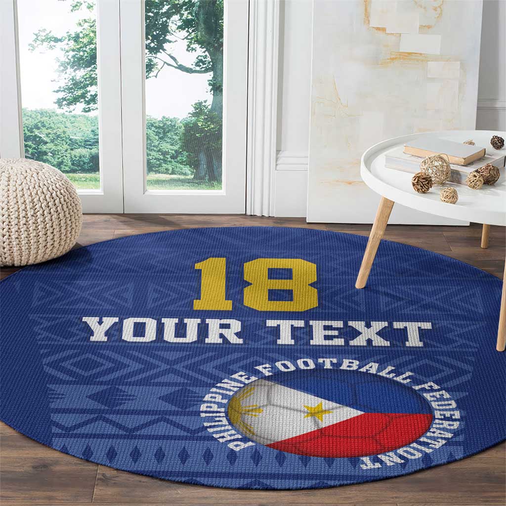 Custom Philippines Football Round Carpet Pambansang koponan ng futbol ng Pilipinas