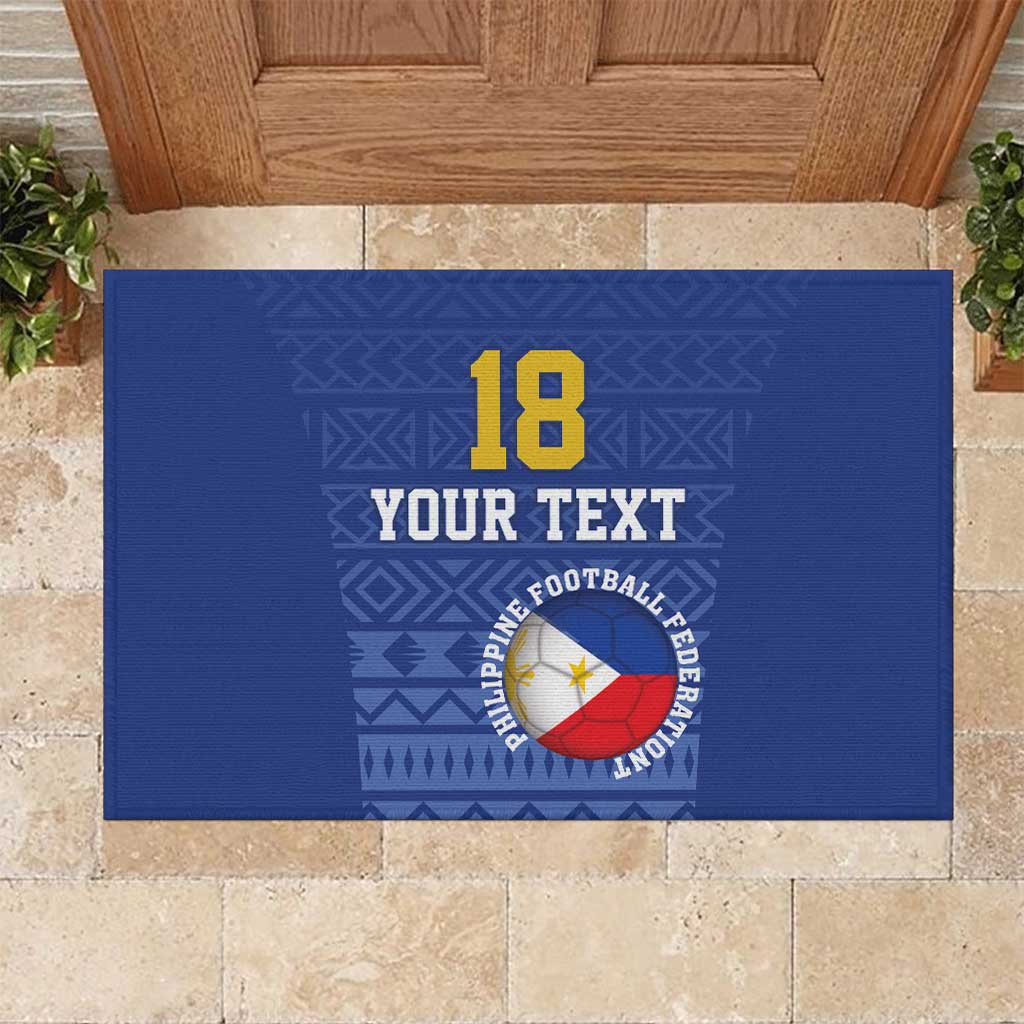Custom Philippines Football Rubber Doormat Pambansang koponan ng futbol ng Pilipinas