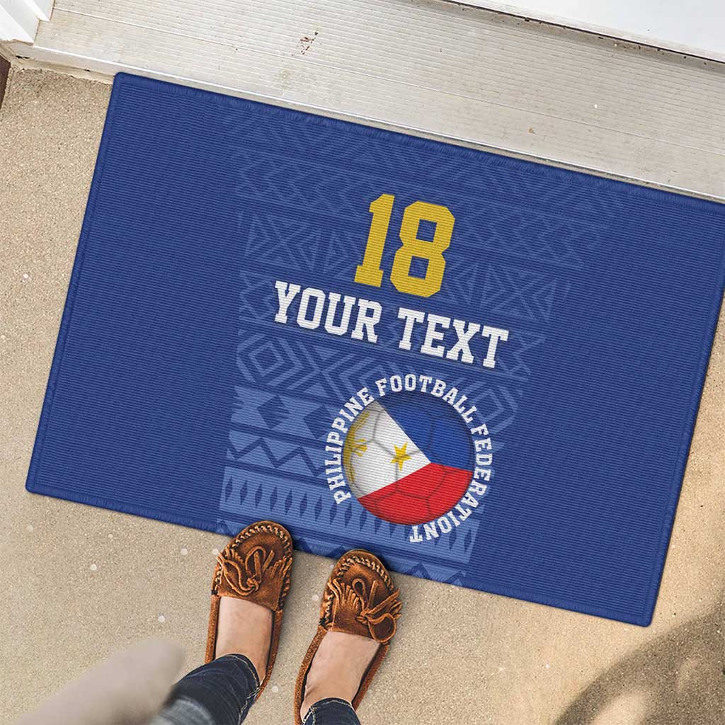 Custom Philippines Football Rubber Doormat Pambansang koponan ng futbol ng Pilipinas