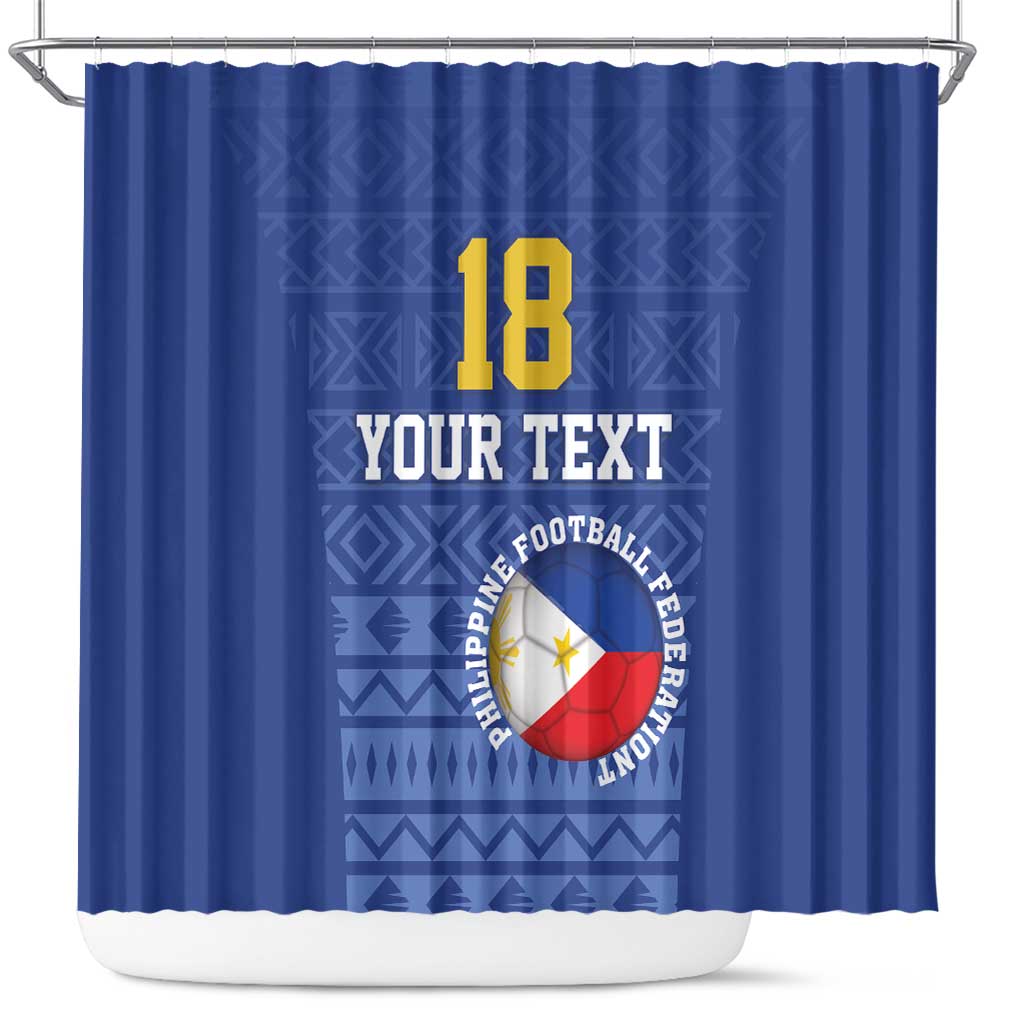 Custom Philippines Football Shower Curtain Pambansang koponan ng futbol ng Pilipinas