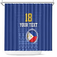 Custom Philippines Football Shower Curtain Pambansang koponan ng futbol ng Pilipinas
